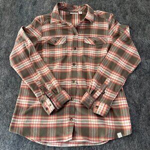 LL Bean Signature Camp Flannel Button Down Shirt Womens Large
